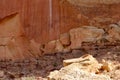 Petroglyphs, Capitol Reef National Park, Utah / USA - July 15, 2018 Royalty Free Stock Photo